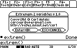 Extremum 2 variables v 1.0